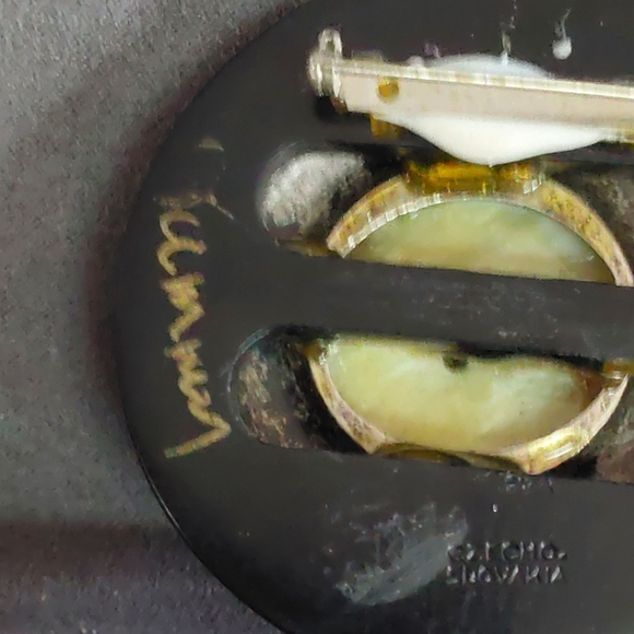 ARTIST SIGNED VINTAGE MARCASITE SPIDER BROOCH - Picture 3 of 3